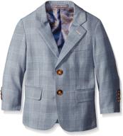 🕴️ stylish and sophisticated: isaac mizrahi boys' plaid blazer logo