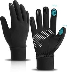 img 4 attached to 🧤 ANOWONA Winter Warm Gloves: Waterproof, Non-Slip & Touchscreen, Ideal for Running, Driving, and Cycling