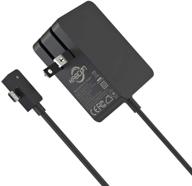 13w 5.2v 2.5a power supply adapter for microsoft surface 3 tablet - kabcon charger with 6.5ft power cord and storage pouch bag logo