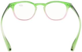 img 1 attached to 👓 Eyekepper Women's Fashion Reading Glasses with Green-Pink Frame, +2.50 Strength