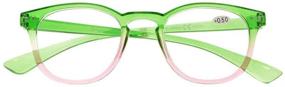 img 3 attached to 👓 Eyekepper Women's Fashion Reading Glasses with Green-Pink Frame, +2.50 Strength