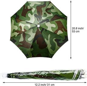 img 3 attached to 🌈 Rainbow Umbrella Camouflage Fishing Headband: Blend in with Nature and Stay Protected!