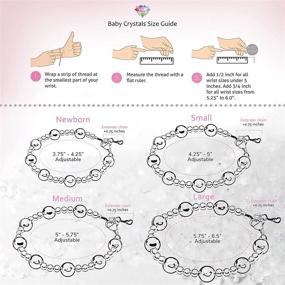 img 2 attached to Sterling Silver Cross Charm Bracelets for Girls with Rosaline and White Simulated Pearls – Ideal Baptism, First Communion, or Christening Gift