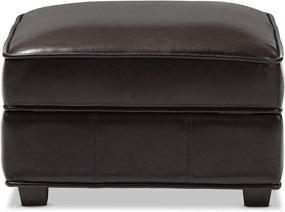 img 1 attached to 🪑 Baxton Studio A-136-J001 Ottoman - 25L x 22W x 17H - Brown Ottomans