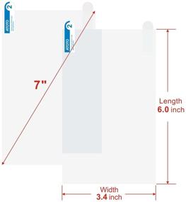 img 3 attached to 📱 ATOTO AC-8101 in-Dash Car Stereo Screen Protector - 2 Pack (6.95" & 7") - Ultra-Clear HD Film and Frosted Film Included