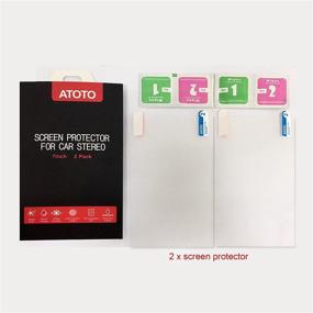 img 1 attached to 📱 ATOTO AC-8101 in-Dash Car Stereo Screen Protector - 2 Pack (6.95" & 7") - Ultra-Clear HD Film and Frosted Film Included