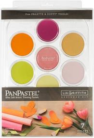 img 4 attached to Исследуйте бесконечные творения с PanPastel 30083 Lia Griffith 7 Color Ultra Soft Artist Pastel Designer Kit, полный набор инструментов Sofft и палитра.