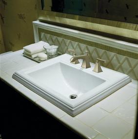 img 1 attached to 🚽 Enhance Your Bathroom with the KOHLER K-2241-8-0 Memoirs Classic Drop-In Sink in White