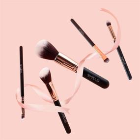 img 2 attached to 💄 SIXPLUS 11Pcs Royal Golden Makeup Brushes Set - Professional Brushes with Bag: Achieve Picture-Perfect Makeup Looks!
