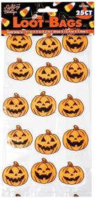 img 1 attached to 🎃 150 Halloween Cellophane Treat Bags - Goodie Bag for Candy, Clear Plastic Cello with Ties, Spider, Pumpkin, Bat, Corn, Skeleton Designs - Perfect for Kids, Cookies and Goodies