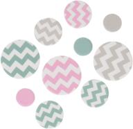 🎉 ginger ray chevron divine table party confetti - blue/pink/grey - improved seo logo