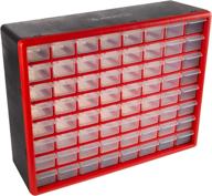 🗄️ stalwart storage drawers-64 compartment organizer: versatile desktop or wall mount container for hardware, craft supplies, beads, jewelry, and more logo