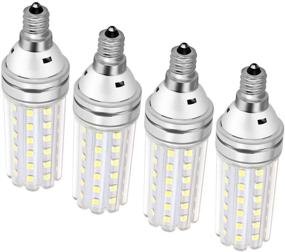 img 4 attached to 💡 Non-Dimmable Decorative Candelabra Chandelier - Equivalent