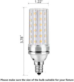 img 1 attached to 💡 Non-Dimmable Decorative Candelabra Chandelier - Equivalent