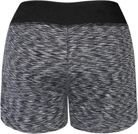 img 2 attached to 🩳 LASLULU Womens Workout Running Shorts: Double Layer Yoga Athletic Shorts with Pockets & Elastic Waist - Stay Comfortable and Stylish During Exercise!
