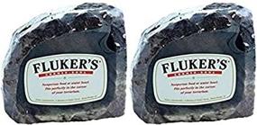 img 1 attached to Medium Sized Fluker's Food & Water Reptile Corner Bowl (Pack of 2)