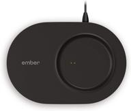 ember travel mug charging coaster 2: the ultimate companion for ember temperature control smart mug in black logo