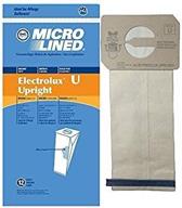 🛍️ dvc 435570 electrolux upright paper bag microlined (12 pack) - high-quality replacement bags for optimal cleaning performance логотип