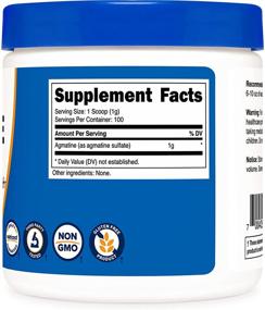 img 1 attached to 🏋️ High-Quality Nutricost Agmatine Sulfate Powder - 100 Grams, 100 Servings – Pure Agmatine for Optimal Results
