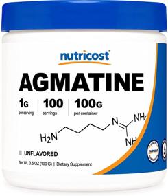 img 4 attached to 🏋️ High-Quality Nutricost Agmatine Sulfate Powder - 100 Grams, 100 Servings – Pure Agmatine for Optimal Results
