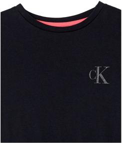 img 1 attached to Stylish Calvin Klein FA21Logo Anthracite 14 Girls' Clothing: A Chic Wardrobe Addition!