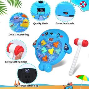 img 2 attached to SZJJX Interactive Whack A Mole Game: Fun Toddler Toy for Early Development, Hammering & Pounding Activity with Music and Light - Perfect Gift for Boys & Girls (Ages 3-8)