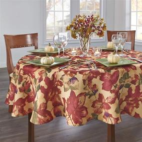 img 4 attached to Fall Harvest Celebration: Autumn Thanksgiving Tablecloth