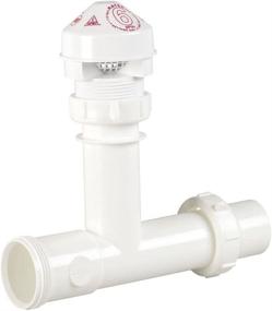 img 1 attached to 💧 Oatey Sure-Vent AAV 1.5" 6 DFU Tubular Adapter (White) - One-Way Valve for Effective Plumbing Solutions