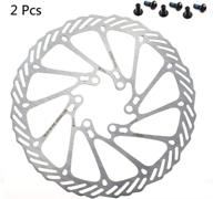 🚴 cysky stainless steel bike disc brake rotor - 160mm, 180mm, 203mm - 6 bolts - ideal for bicycle, road bike, mountain bike, bmx, mtb - silver logo