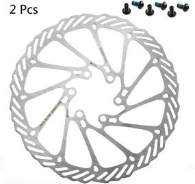 img 4 attached to 🚴 CYSKY Stainless Steel Bike Disc Brake Rotor - 160mm, 180mm, 203mm - 6 Bolts - Ideal for Bicycle, Road Bike, Mountain Bike, BMX, MTB - Silver