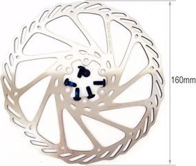 img 3 attached to 🚴 CYSKY Stainless Steel Bike Disc Brake Rotor - 160mm, 180mm, 203mm - 6 Bolts - Ideal for Bicycle, Road Bike, Mountain Bike, BMX, MTB - Silver