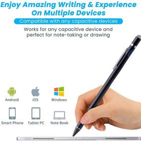 img 3 attached to Ручка EDIVIA Stylus для ноутбука Dell 2 в 1 – Ультратонкий цифровой карандаш, черный
