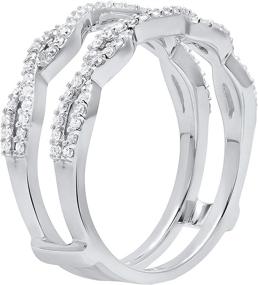 img 3 attached to 💎 Dual Carat Diamond Women's Wedding Jewelry - Ideal for Fashionable Brides