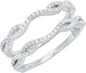 img 4 attached to 💎 Dual Carat Diamond Women's Wedding Jewelry - Ideal for Fashionable Brides