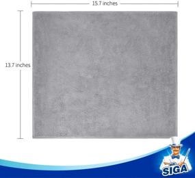 img 3 attached to 🧼 MR.SIGA Microfiber Cleaning Cloth - 6 Pack, 13.8" x 15.7" - Professional Grade Cleaning Cloth Set for all Surfaces