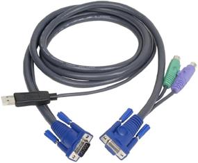 img 2 attached to 🔌 IOGEAR PS/2 to USB Intelligent KVM Cable - G2L5502UP: Seamless Keyboard, Mouse, and Monitor Switching Solution