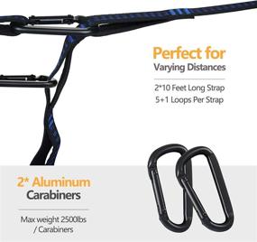 img 1 attached to 🏕️ Covacure Camping Hammock - Lightweight Portable Hammocks with 2 Tree Straps for Outdoor Activities and Travel