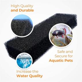 img 1 attached to 🐠 CORISRX Best Lifestyle Aquarium Sponge Filter Foam 11.8"x4.7"x2.36" - Water Media Pads