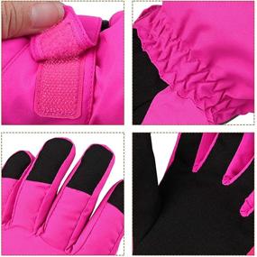 img 1 attached to 🧤 Kids Winter Gloves - Windproof and Water-Resistant Snow Gloves for Boys and Girls