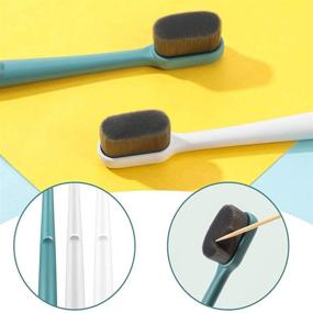 img 1 attached to 🐱 Soft Cat Toothbrush Set: Micro Brush Head for Cats, Finger Toothbrush for Pet Dental Care – Safe, Effective, Deep Teeth Cleaning for Dogs & Cats