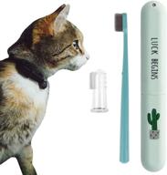 🐱 soft cat toothbrush set: micro brush head for cats, finger toothbrush for pet dental care – safe, effective, deep teeth cleaning for dogs & cats логотип