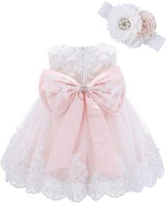 img 4 attached to Enchanting Bow Dream Headband: Exquisite Butterfly Design for Girls' Clothing in Dresses for Wedding