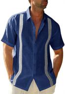 👔 regular fit button down men's guayabera shirts - stylish clothing option in shirts logo