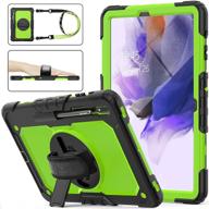 seymac stock case compatible with galaxy tab s7 fe 2021 released (model: sm-t730/t736b) &amp logo