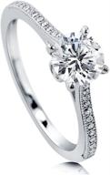 berricle sterling zirconia solitaire engagement logo