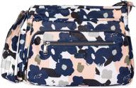 🌸 floral multi women's handbags and wallets by lug shimmy cross logo