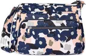 img 4 attached to 🌸 Floral Multi Women's Handbags and Wallets by Lug Shimmy Cross