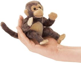 img 3 attached to Folkmanis Mini Monkey Finger Puppet