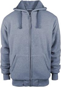 img 4 attached to LeeHanton Hoodies Heavyweight Sweatshirt Pockets