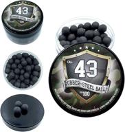 🎯 premium quality rubber steel balls for self home defense training and shooting | 100x reballs powerballs | 43 caliber logo